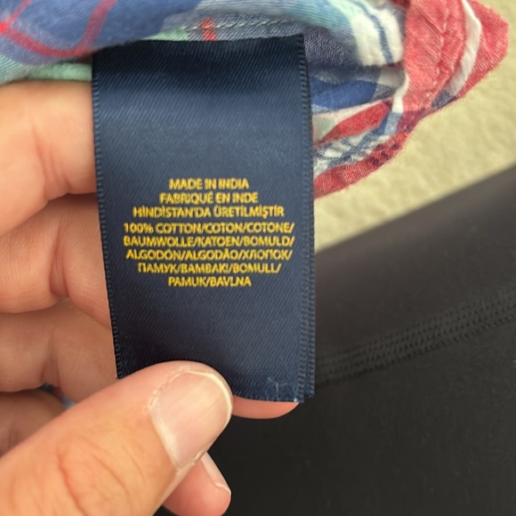 Ralph Lauren boy size 2/2T plaid, short sleeve, button-down - Picture 5 of 5